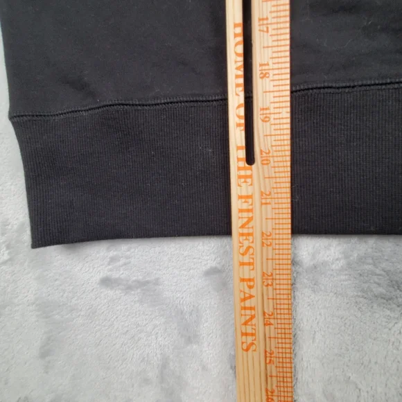 Disney Womens XS Disneyland Long Sleeve Top Black Silver Shimmer Spell Out NEW - Picture 10 of 10